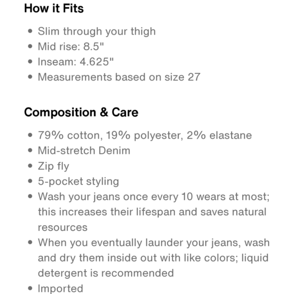 NWT Levi's Mid Length Cuffed Shorts Light Wash 32 - Picture 13 of 13